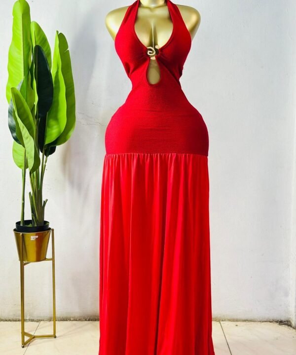 Halter-Neck Maxi Dress