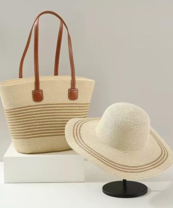 Woven Straw Tote Bag