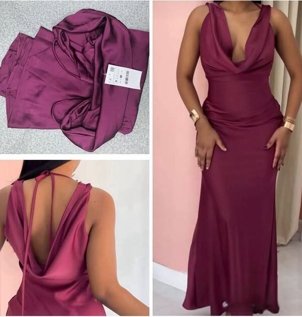 Cowl Neck Slip Dress