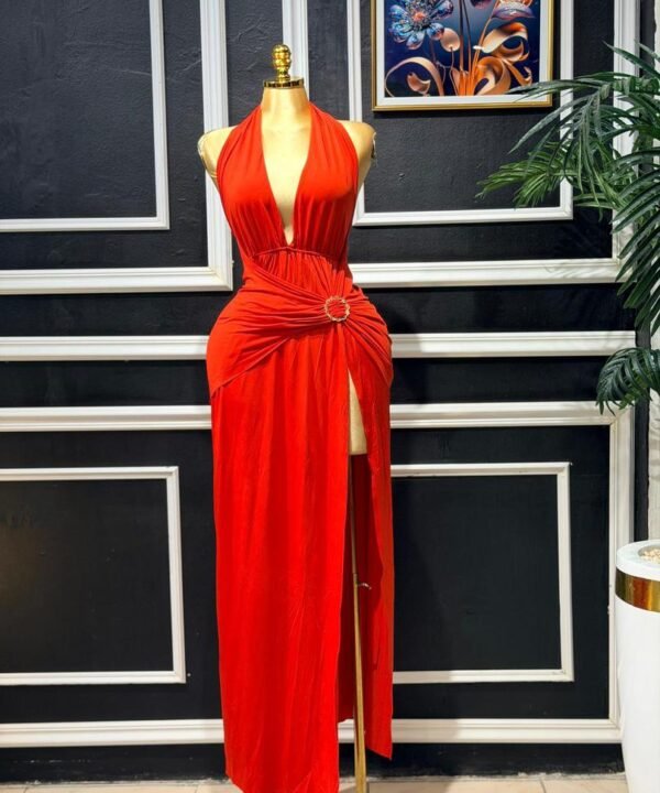 Halter Neck Maxi Dress