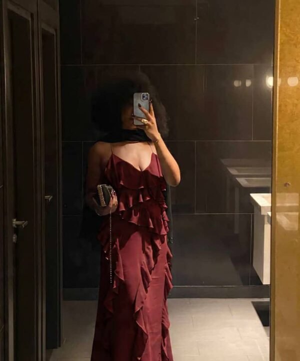 Sleeveless Ruffled Dress