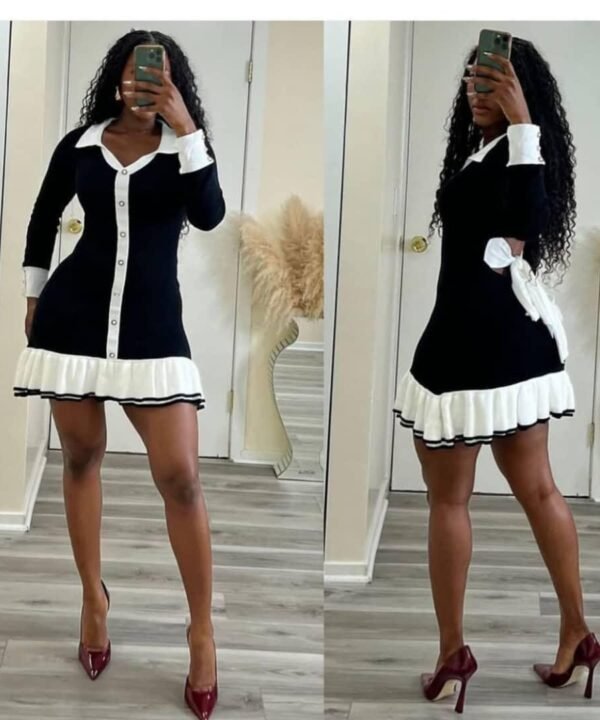 Black & White Mini Dress